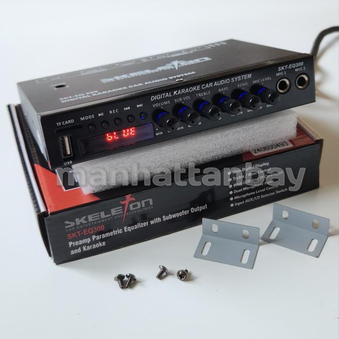 Parametric Equalizer Preamp Skeleton Karaoke Bluetooth TF card / USB