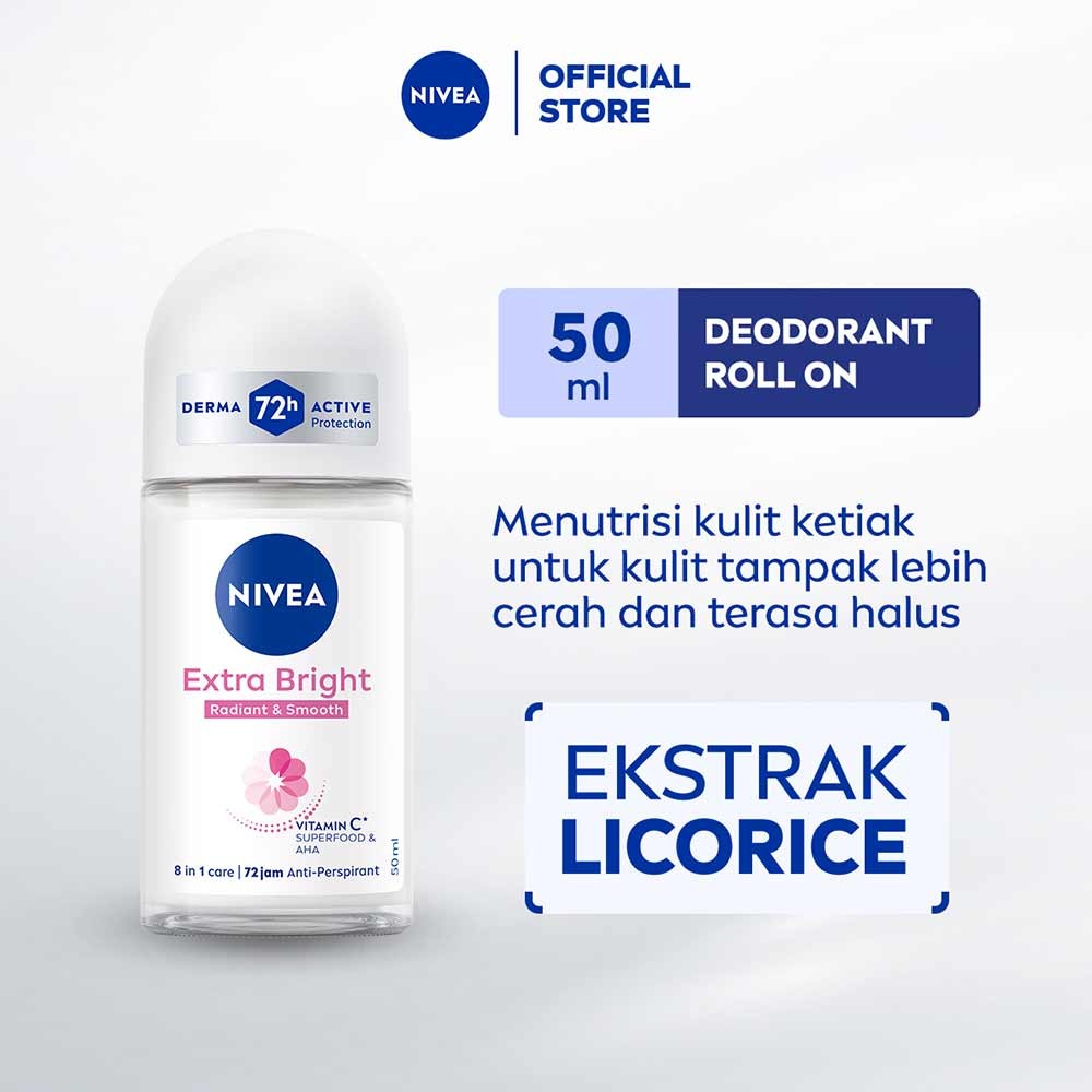 NIVEA DEO ROLL ON EXTRA WHITENING 50mL