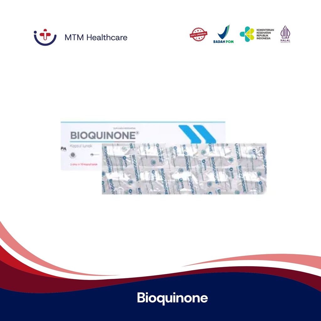 Bioquinone Box Isi 50 Tablet Kapsul Suplemen Makanan