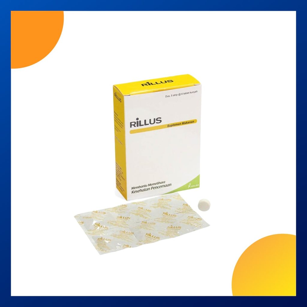 Rillus Box Isi 30 Tablet Kunyah