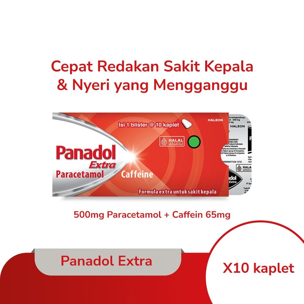 PANADOL OBAT SAKIT KEPALA CAPLET 10'S EXTRA