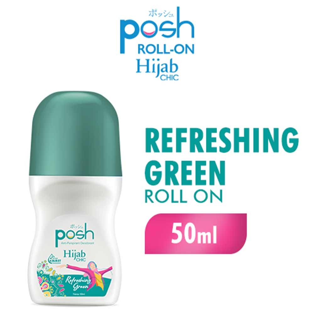 POSH DEO ROLL ON HIJAB CHIC REFRESHING GRN 50mL
