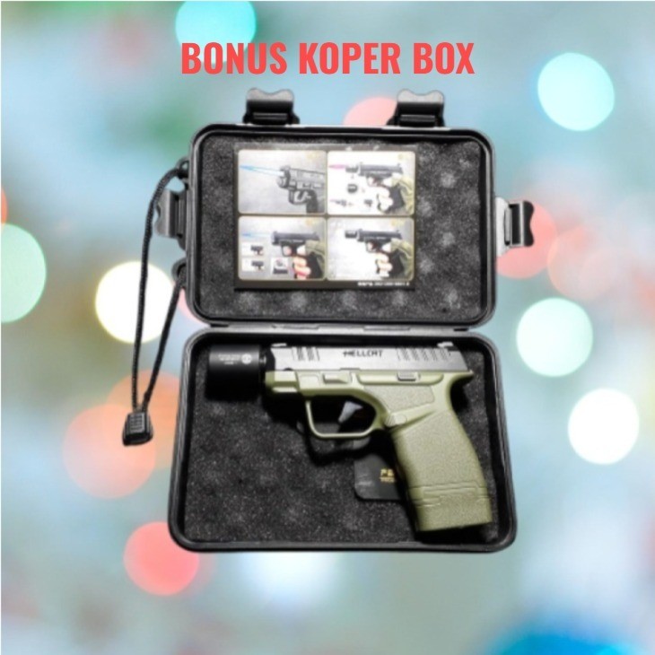 Bisa cod KOREK API GAS MODEL PISTOL HELLCAT BONUS KOPER BOX MODEL API LAS
