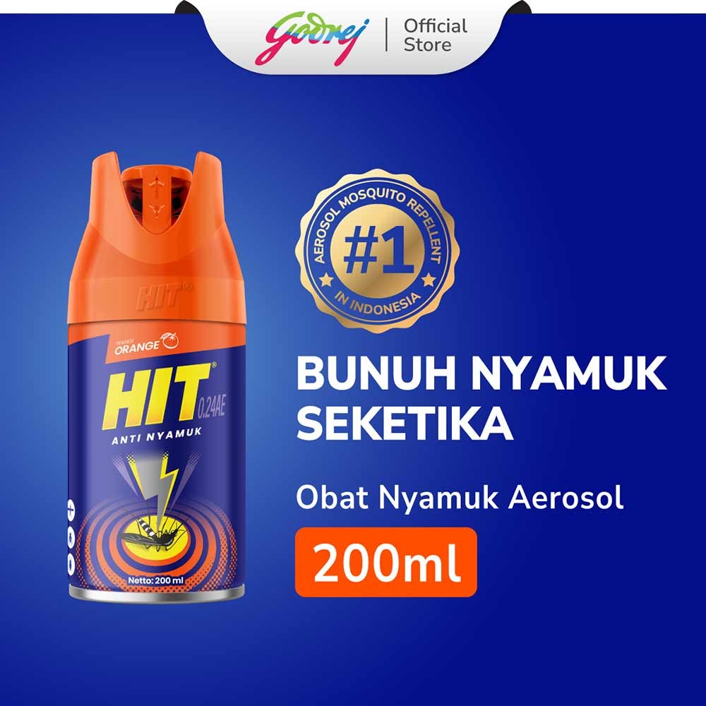 HIT INSEKTISIDA SPRAY ORANGE 200/180mL