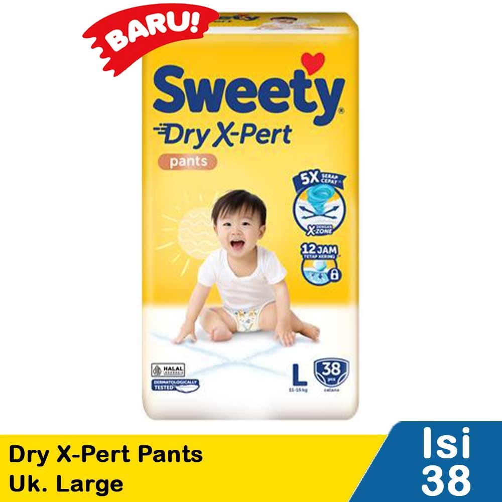 SWEETY DRY X-PERT PANTS 38'S  LARGE
