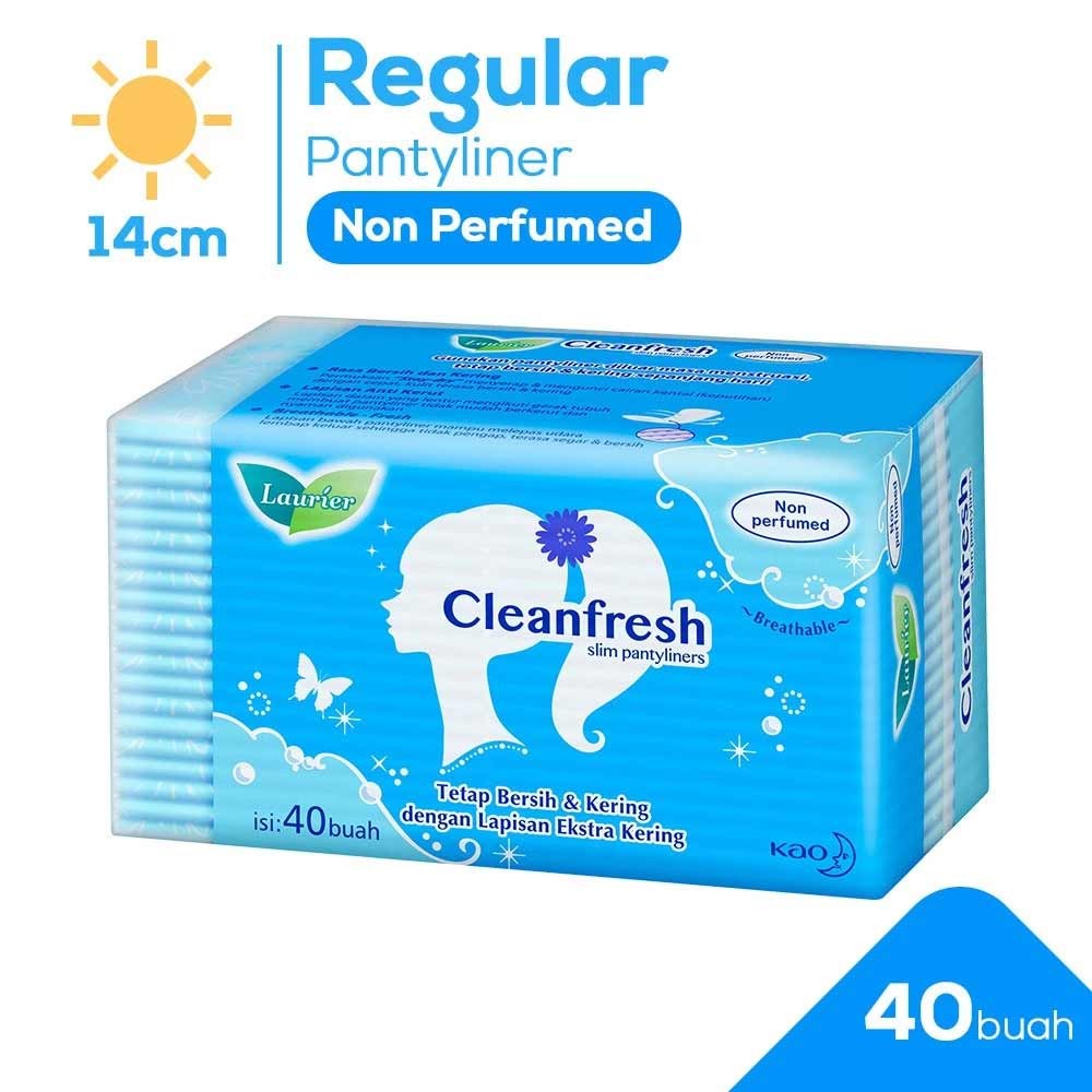 LAURIER PANTY LINERS 40'S CLEANFRESH NON PARFUMED