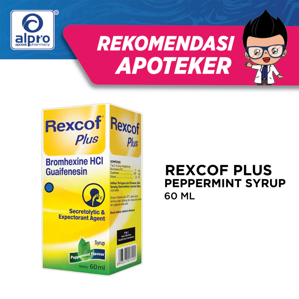Rexcof Plus Peppermint Syrup 60Ml