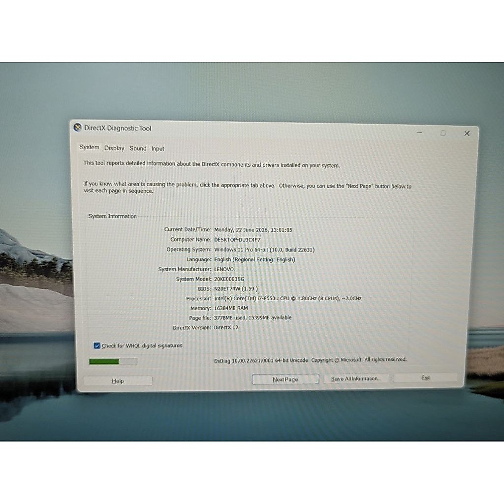 Lenovo Thinkpad X280