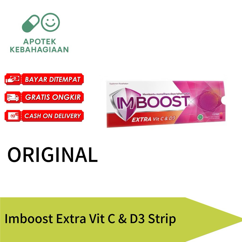 imboost Extra Vit C D3 Strip Isi 8 Tablet