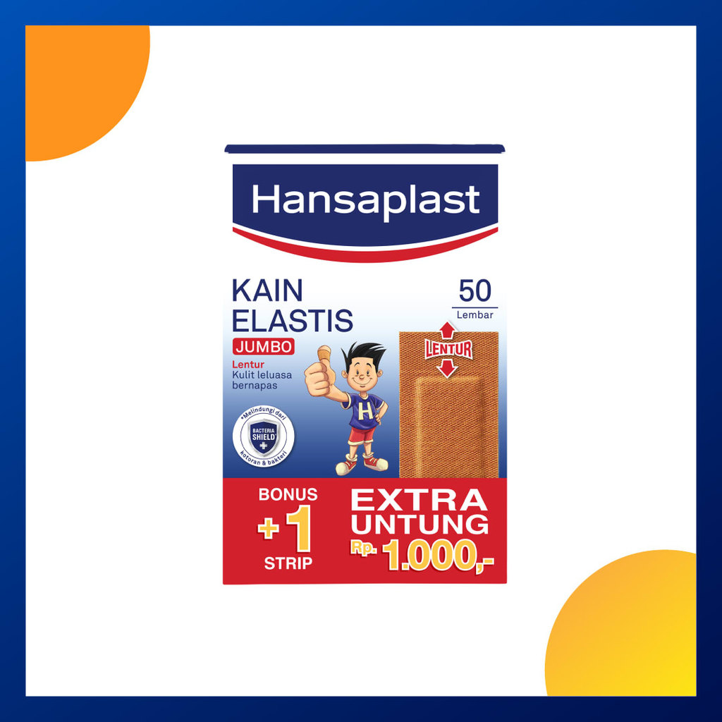 Hansaplast Kain Elastis Jumbo Box 50 + 1 Lembar