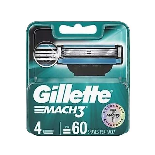 DISKON GILLETTE MACH 3 CART 4 PCS