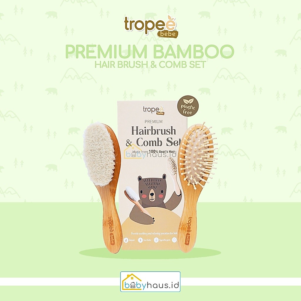 TROPEE BEBE - Premium Hairbrush & Comb