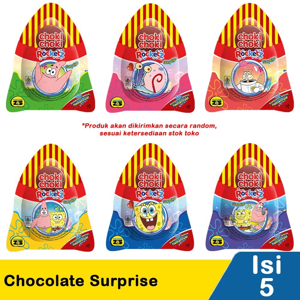 CHOKI CHOKI CHOCOLATE ROCKETZ SURPRISE  6x4g