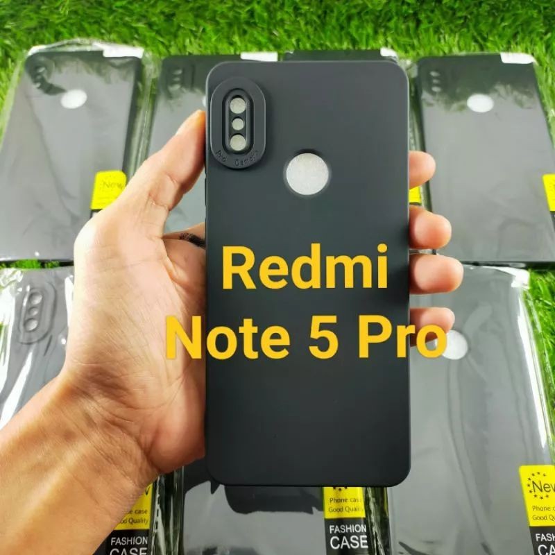 CASE PRO CAMERA XIAOMI REDMI NOTE 5 PRO/ NOTE 5/ S2 SOFTCASE FULL BLACK DOVE