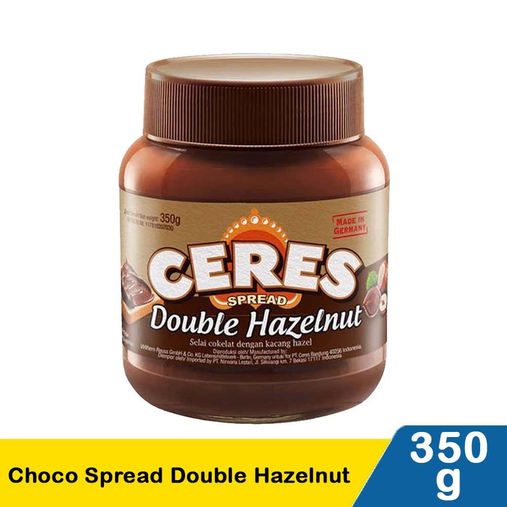 CERES CHOCO SPREAD DOUBLE HAZELNUT 350g