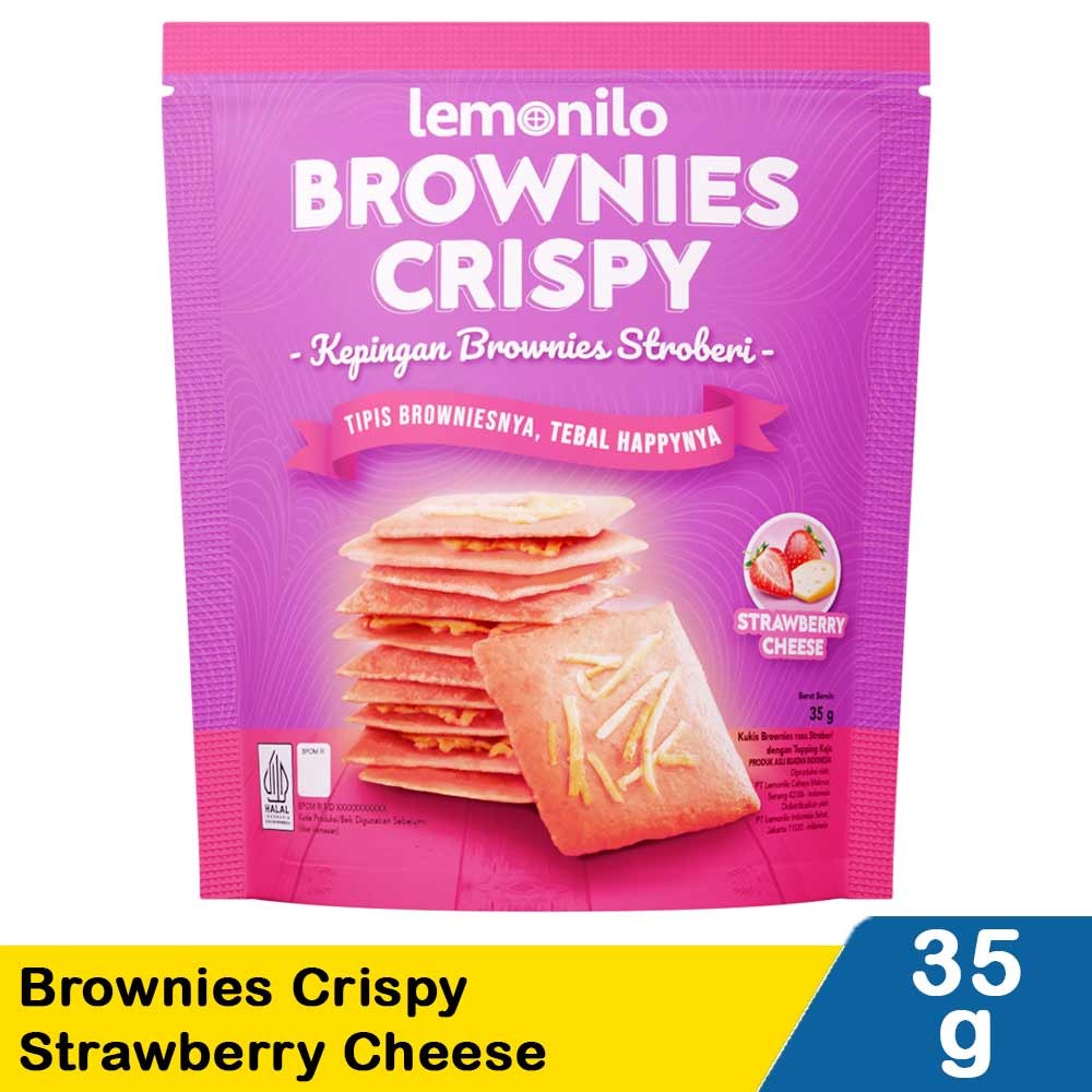 LEMONILO BROWNIES CRISPY STRWBERY CHEESE 35g