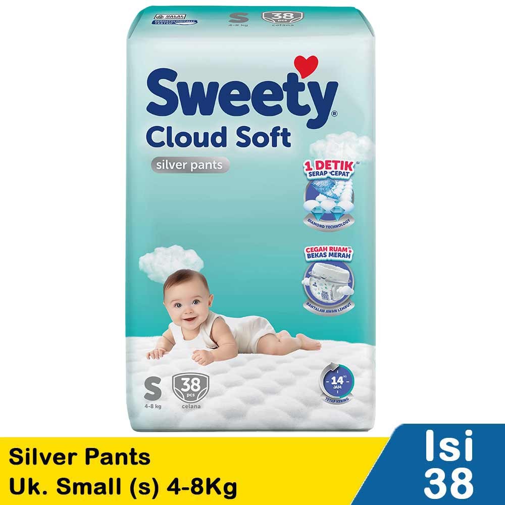 SWEETY SILVER PANTS 36/38'S  SMALL