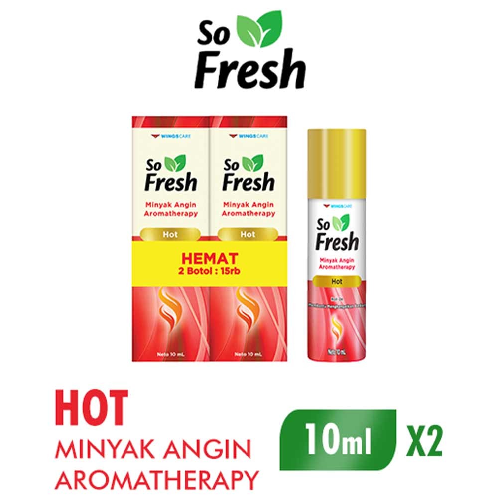 SO FRESH MINYAK ANGIN AROMATHERAPY HOT 2x10mL