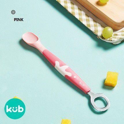 KUB Multifunctional & Puree Spoon - Merah Muda