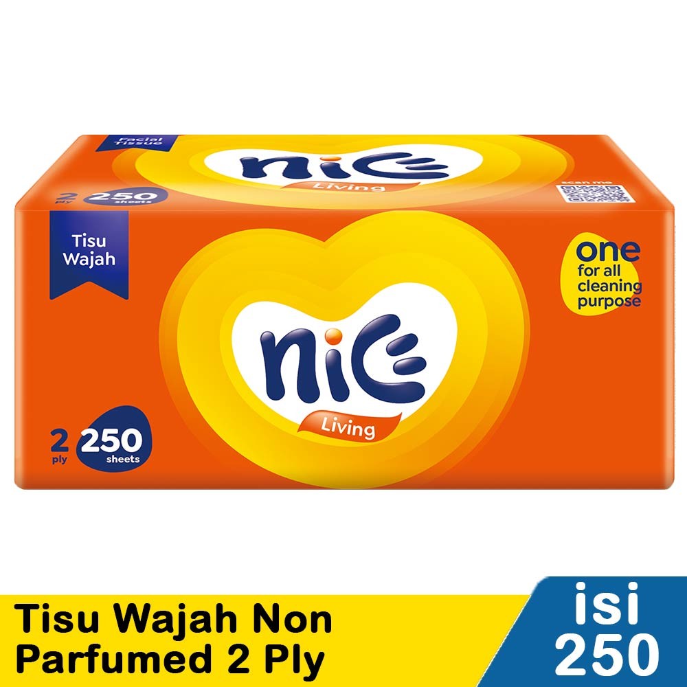 NICE FACIAL TISSUE 250'S NON PERFUMED