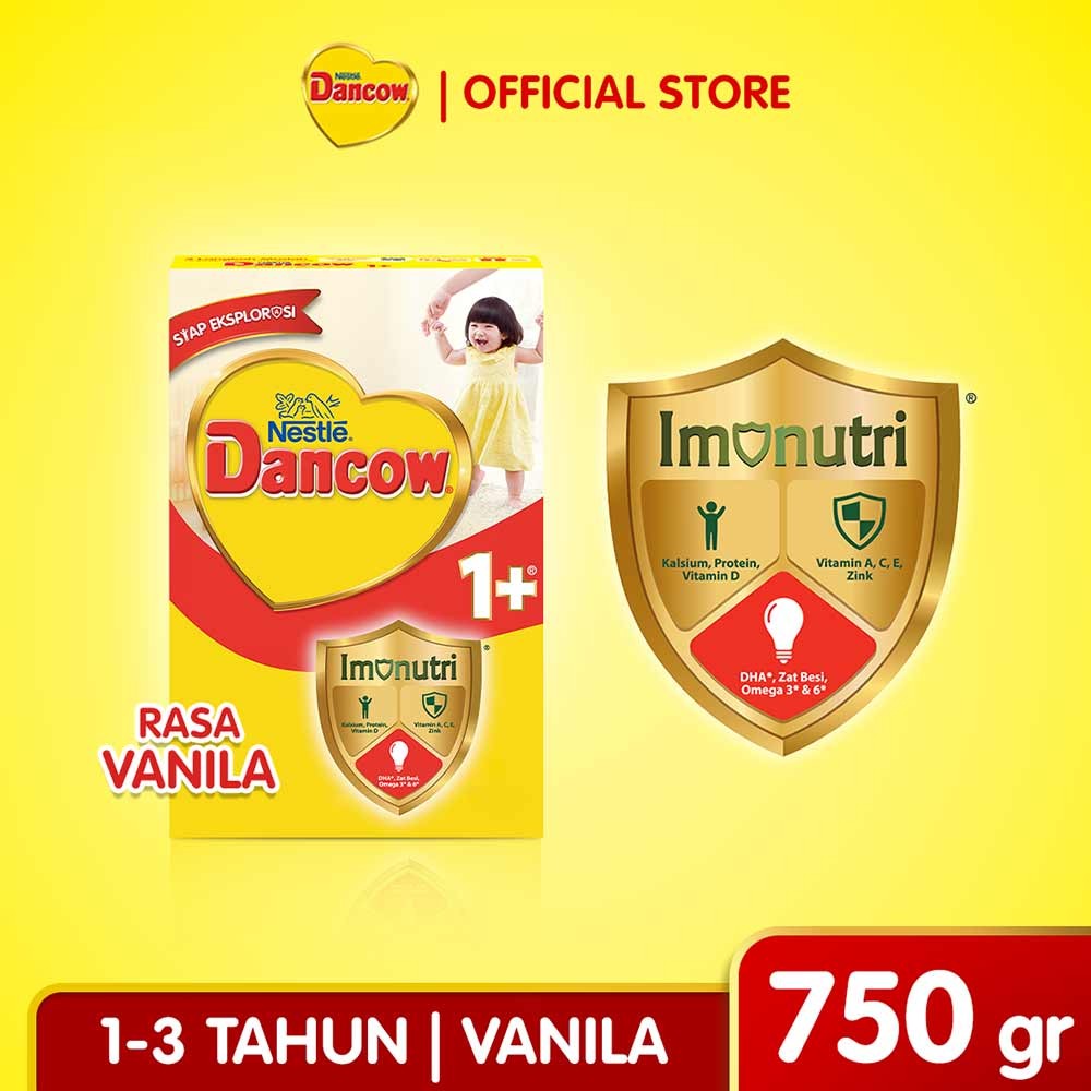 DANCOW 1+ SUSU BUBUK PRTCTS PROBIO VANILA 750g