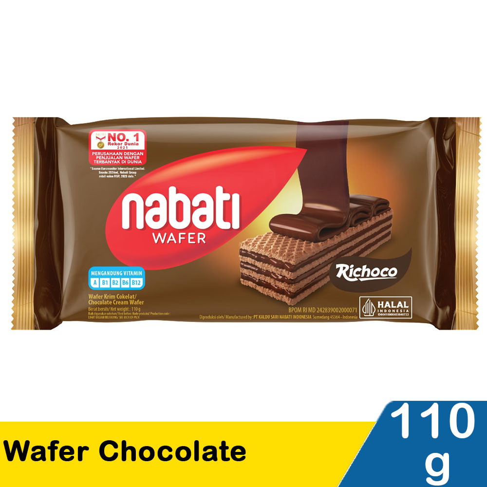NABATI RICHOCO WAFER CHOCOLATE 110g