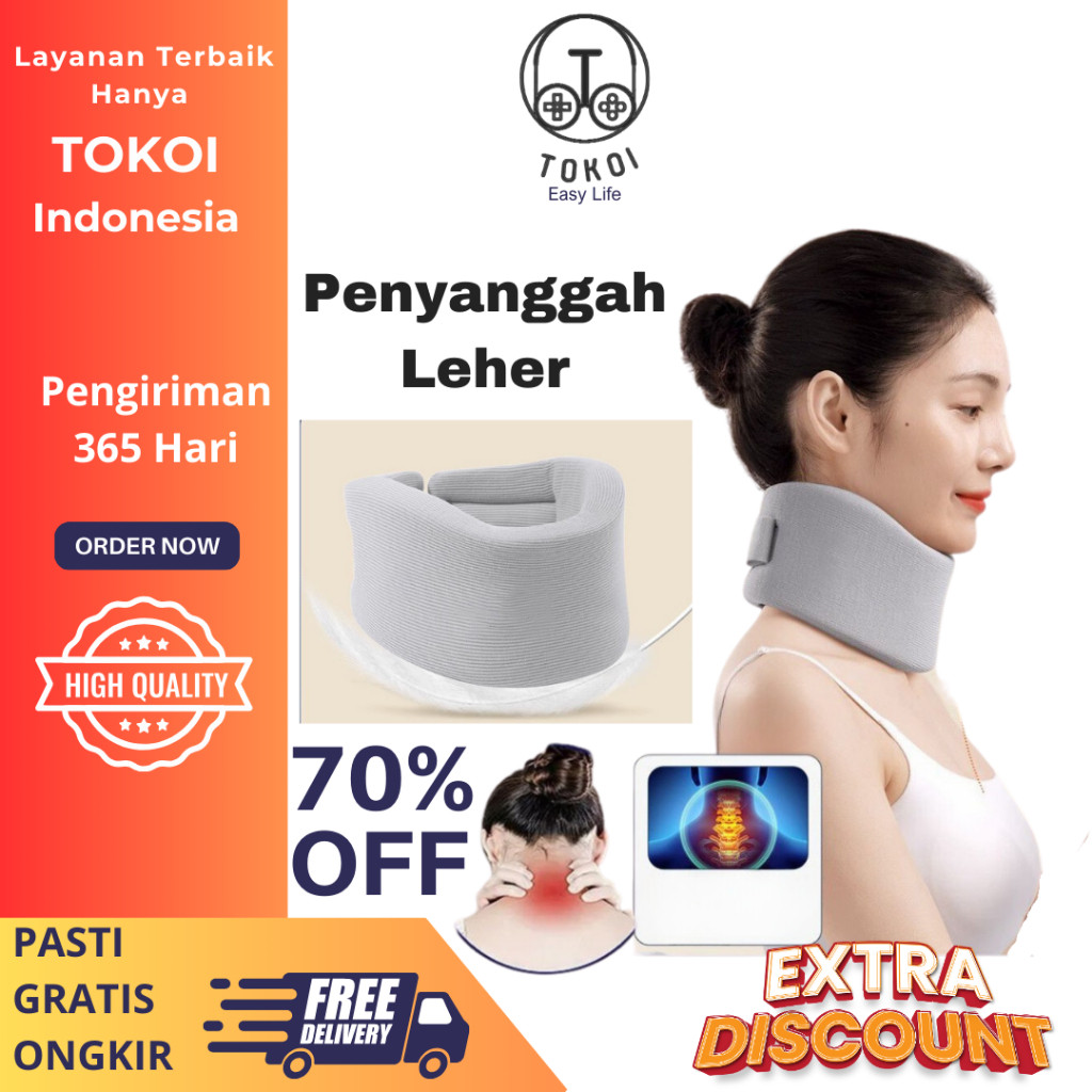 Penyangga Leher Collar Neck Cervical Support Adjustable Universal Size