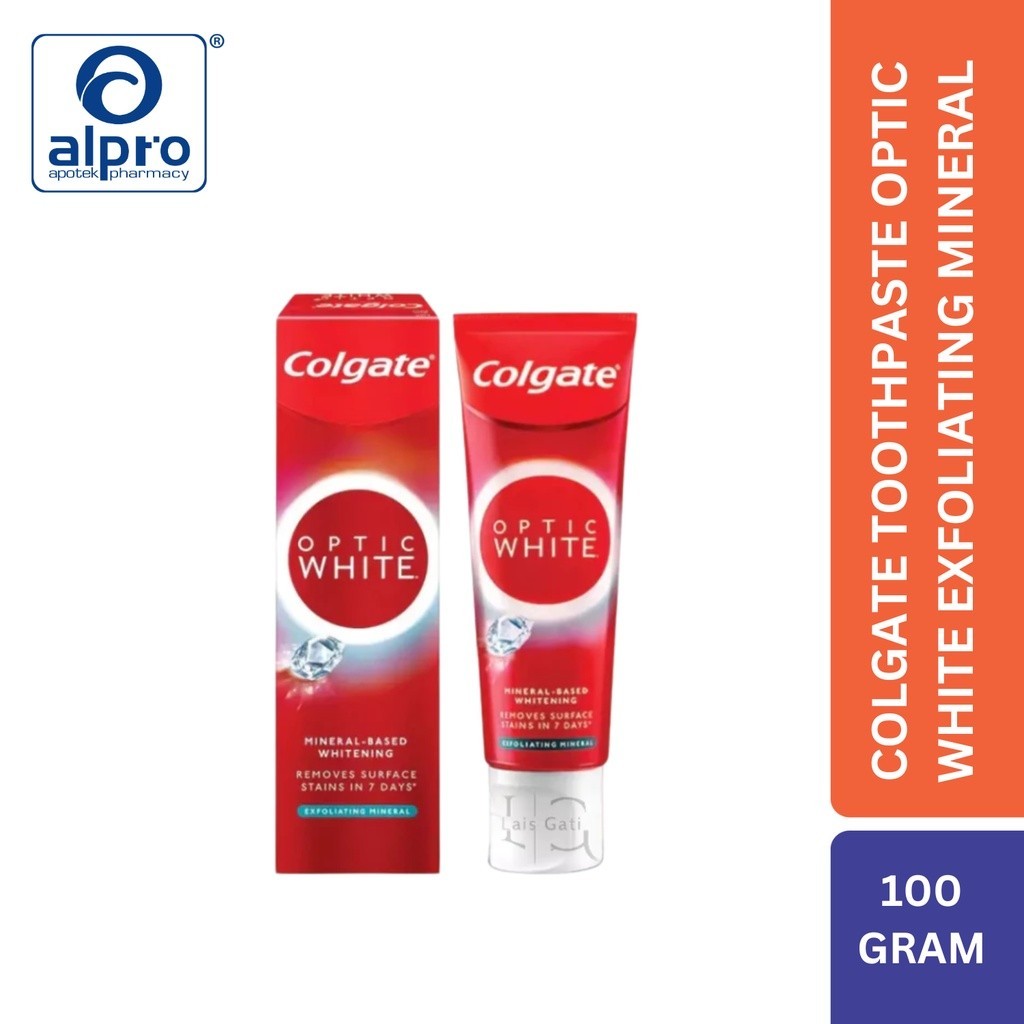 Colgate Toothpaste Optic White Exfoliating Mineral 100Gr