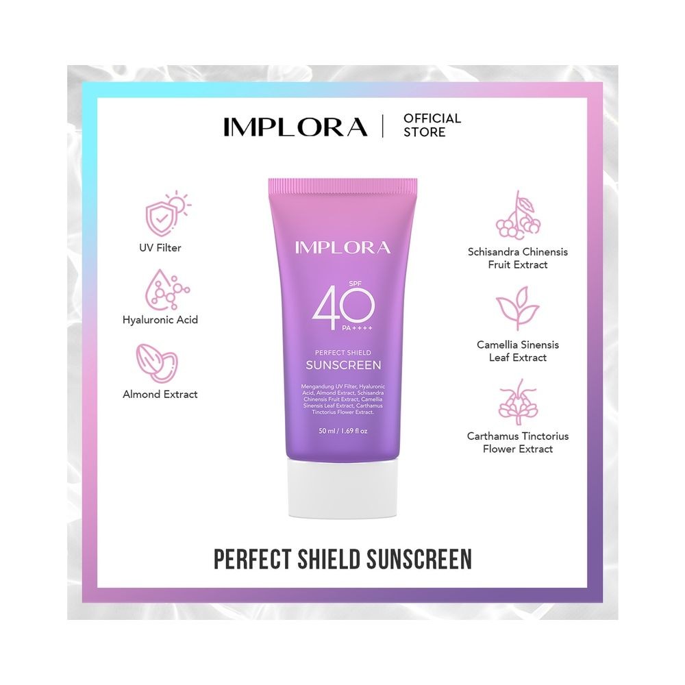 IMPLORA PERFECT SHIELD SUNSCREEN SPF 40 PA++++ 50mL