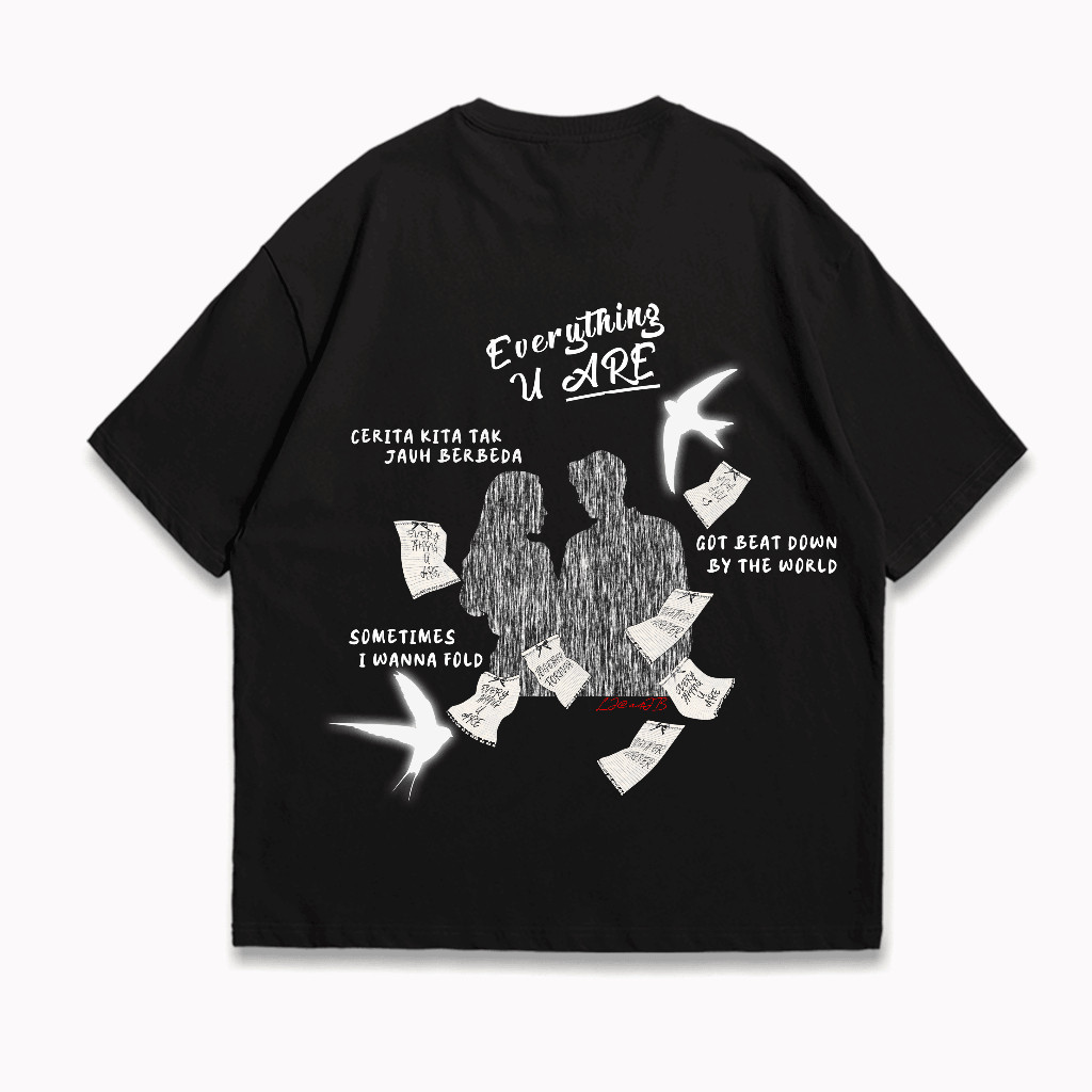 KAOS EVERYTHING U ARE - OVERSIZE COTTON COMBED Katun