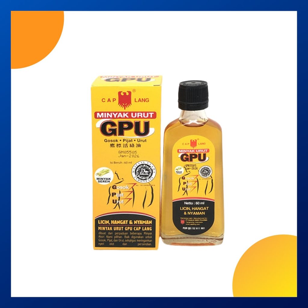 Cap Lang Minyak Urut Gpu 60 Ml