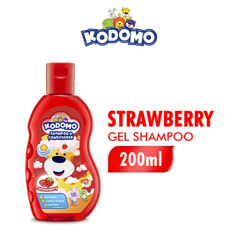 KODOMO SHAMPOO & CONDITIONER STRAWBERRY 200mL