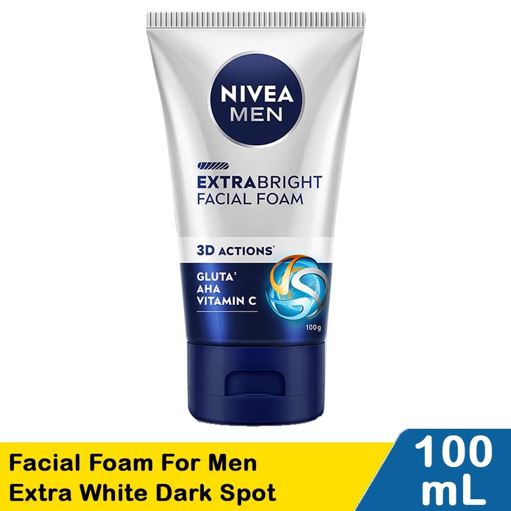 NIVEA FAC.FOAM FOR MEN EXTRA WHITE DARK SPOT 100mL