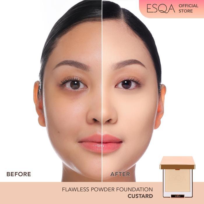 ESQA Flawless Powder Foundation - - Custard
