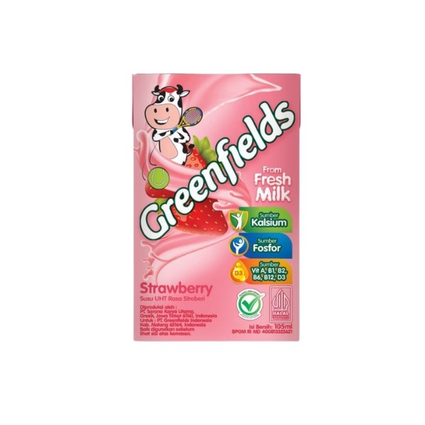 GREENFIELDS UHT STRAWBERRY 105 ML