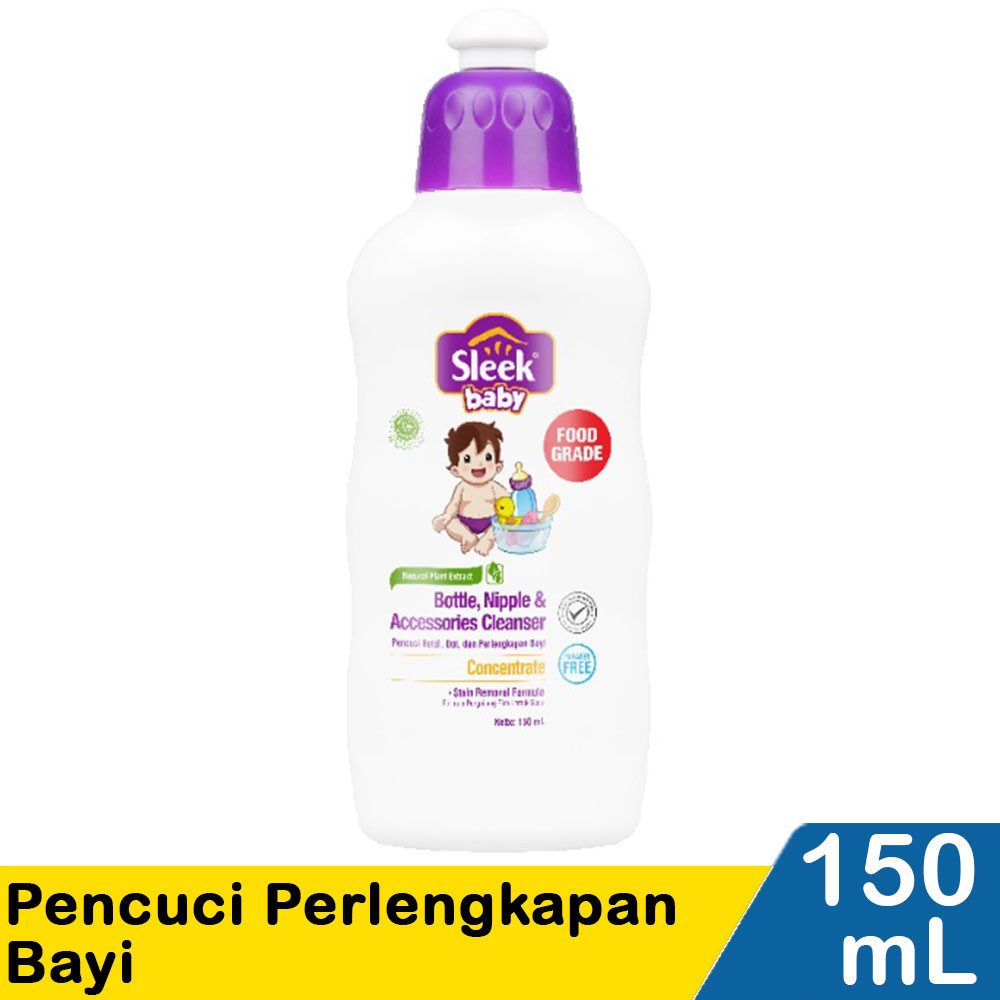 SLEEK PENCUCI BOTOL,DOT&PERLENGKAPAN BAYI 150mL
