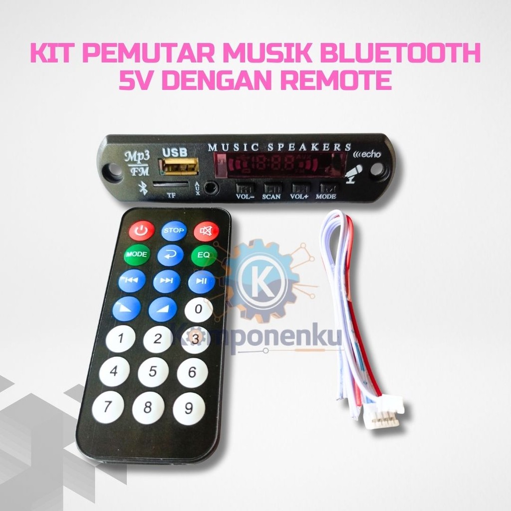 MP3 Bluetooth 5V Kit – Musik Player USB & Remote
