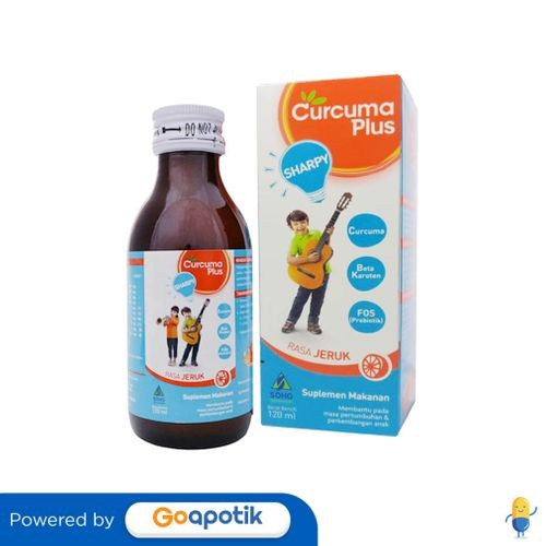 Curcuma Plus Sharpy Rasa Jeruk Sirup 60 Ml