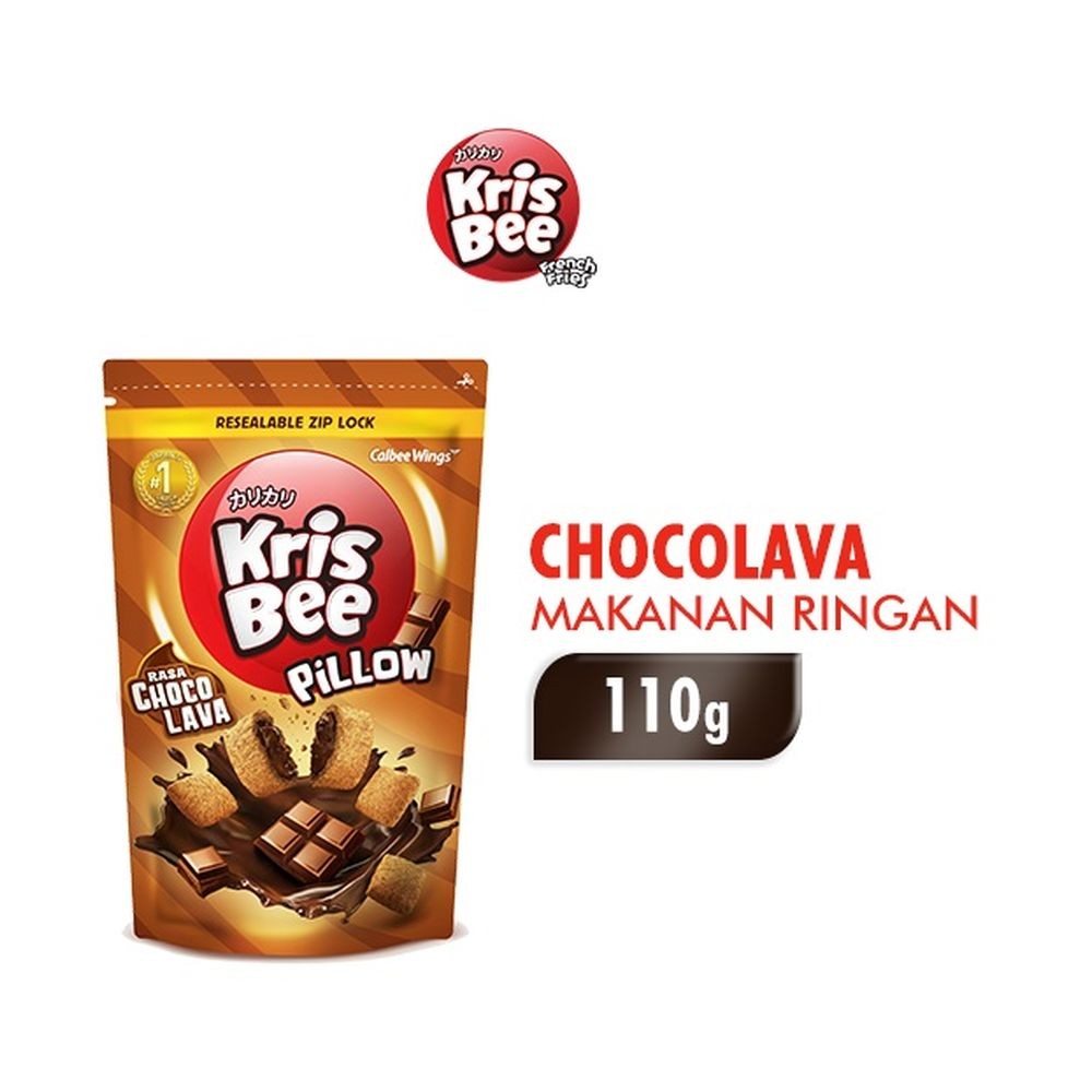 KRISBEE SNACK PILLOW CHOCO LAVA 100g
