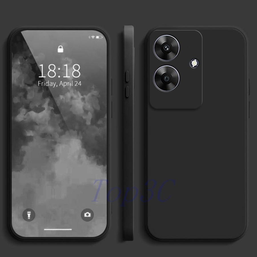 CASE REALME NOTE 60X PREMIUM CASE SLIM MATTE CASE BLACK DOFF
