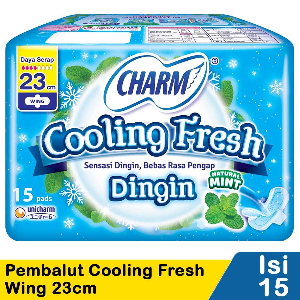 CHARM PEMBALUT COOLING FRESH 16/15'S WING 23cm