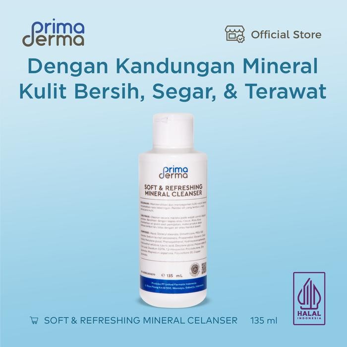 PRIMADERMA SOFT & REFRESHING MINERAL CLEANSER 135ML