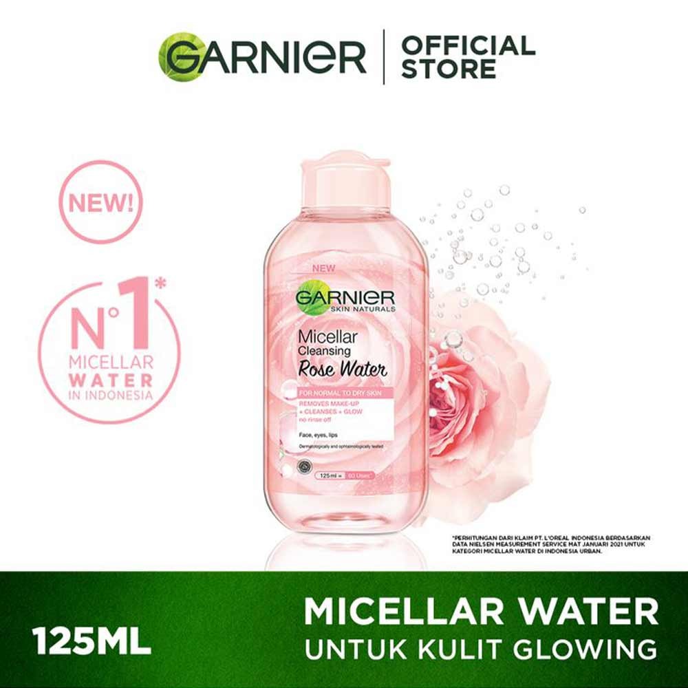 GARNIER MICELLAR CLEANSING WATER ROSE 125mL