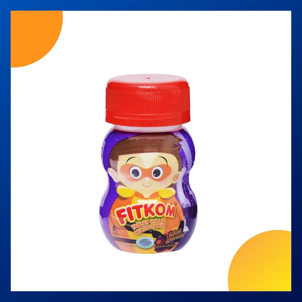 Fitkom Rasa Anggur Botol 21 Tablet