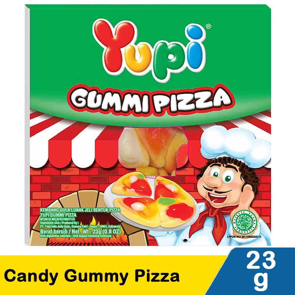 YUPI CANDY GUMMY PIZZA 23g