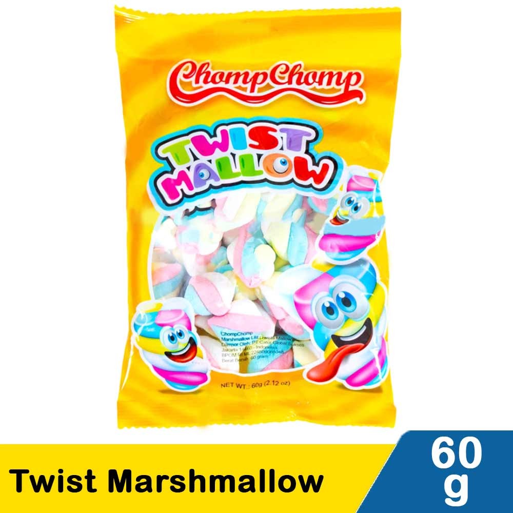 CHOMP CHOMP TWIST MARSHMALLOW 60/50g