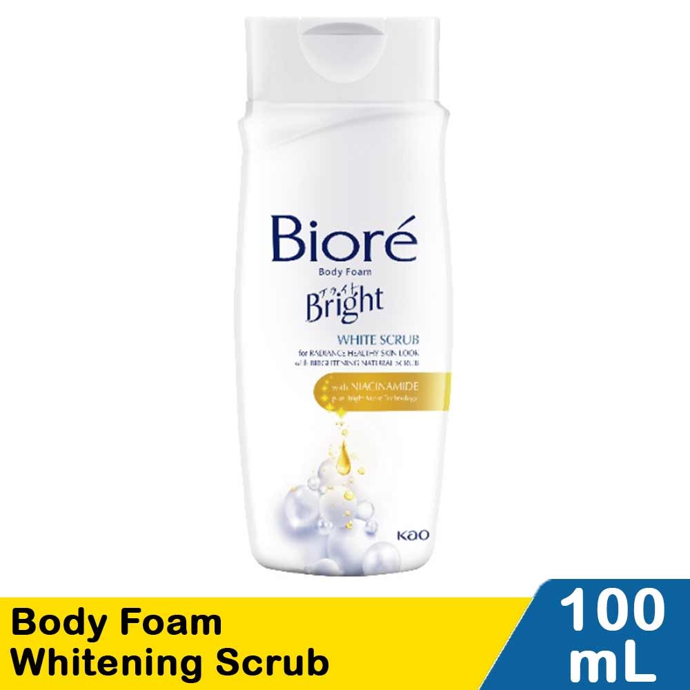 KAO BIORE BODY FOAM BRIGHT WHITE SCRUB 100mL