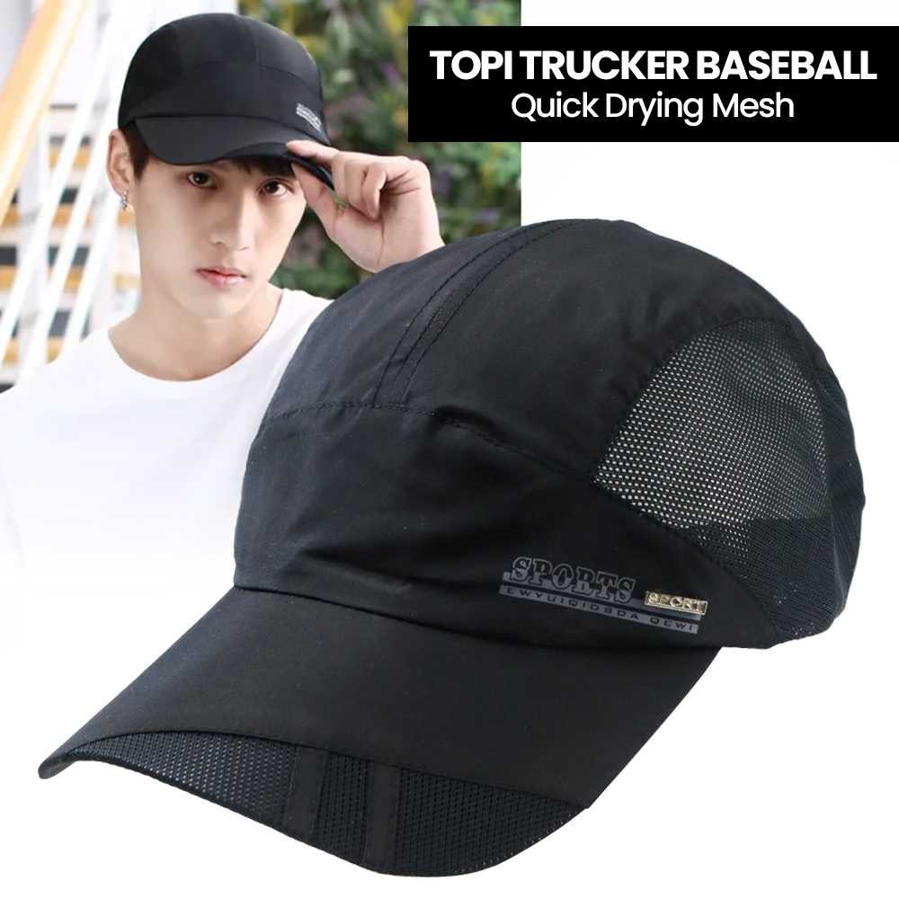 FLB Topi Baseball Cap Polos Quick Drying Mesh - QEWI