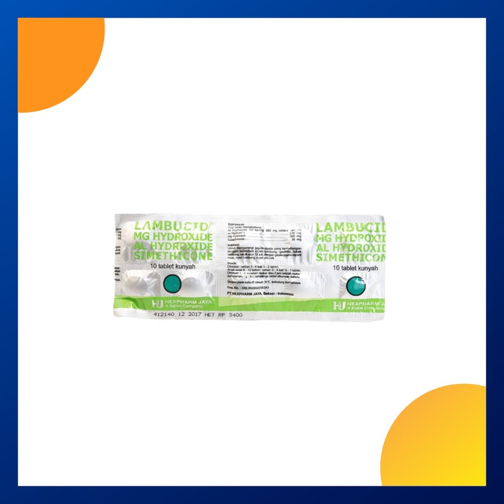 LAMBUCID 1 STRIP @ 10 TABLET KUNYAH