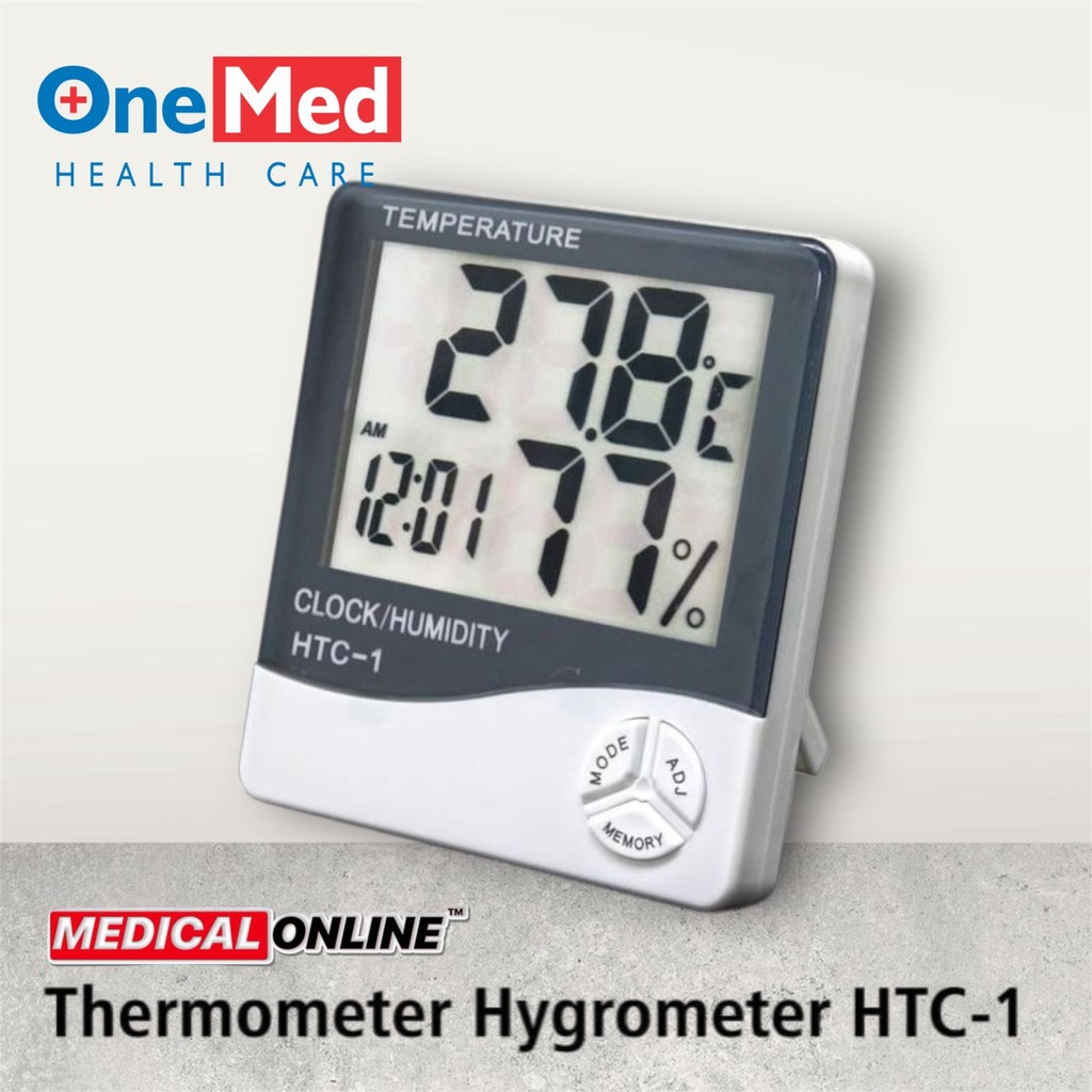 Thermometer Hygrometer Termometer HTC 1 Onemed